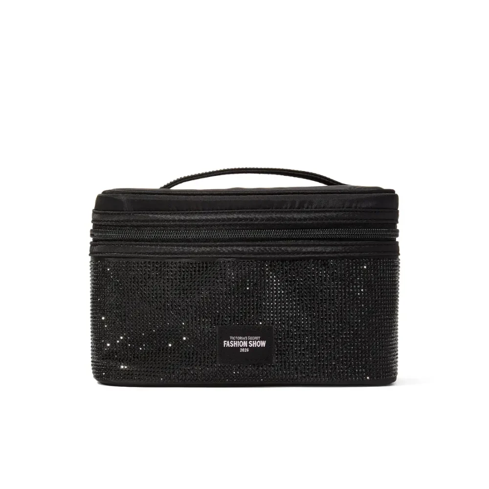 Чорна косметичка зі стразами Victoria's Secret Fashion Show Diamanté Vanity Case Black